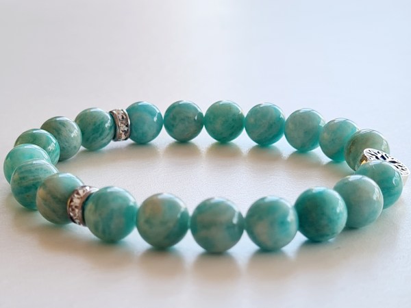 Bracelet amazonite verte